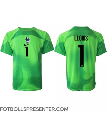 Frankrike Hugo Lloris #1 Målvakt Borta Matchtröja VM 2022 Kortärmad